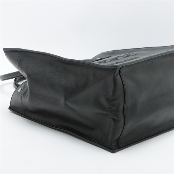 Yves Saint Laurent Rive Gauche Leather Tote Bag Black - Picture 4 of 9